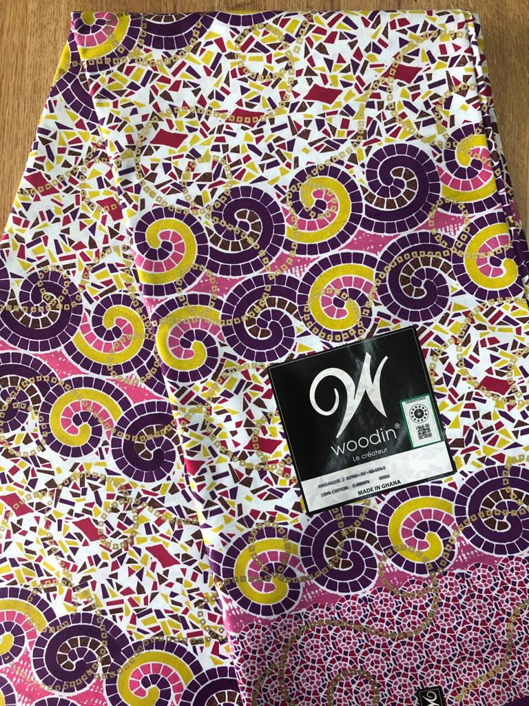 Pagne Woodin Or ( Métallique) 6 Yards